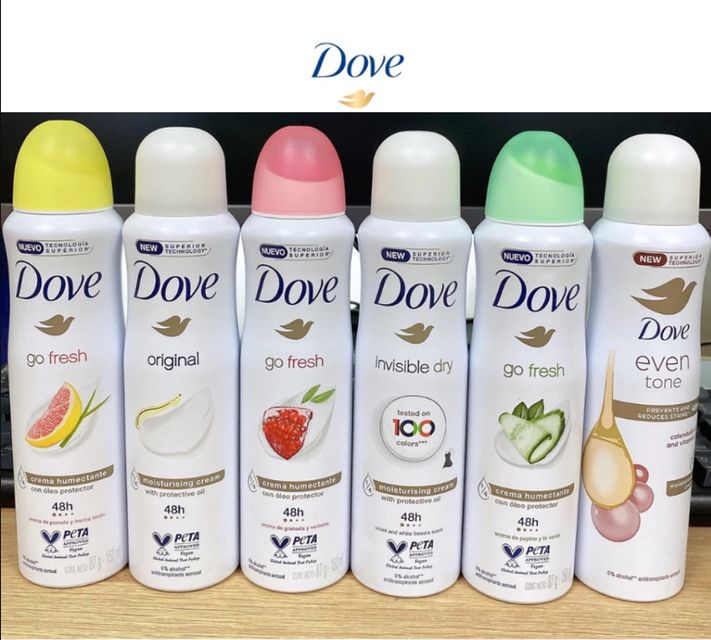 Xịt DOVE thơm to&agrave;n th&acirc;n nữ 150ml