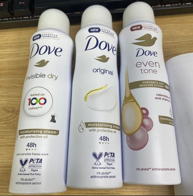 Xịt DOVE thơm to&agrave;n th&acirc;n nữ
