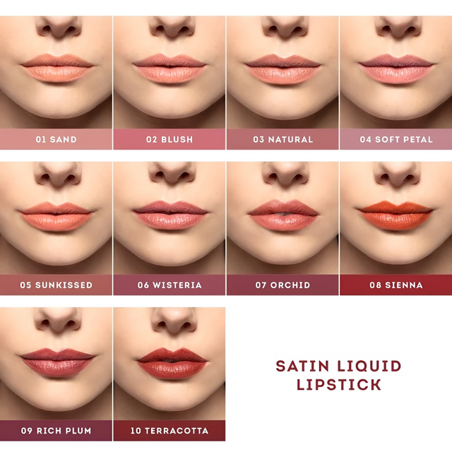 Son Kem Mịn Nude by Nature Satin Liquid Lipstick Ho&agrave;n Hảo