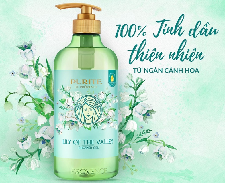 Sữa tắm purite Hoa Linh lan 850ML + 250ml