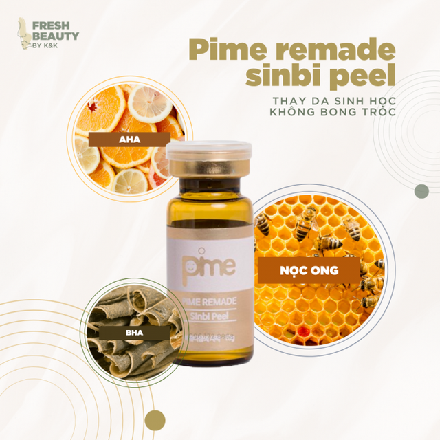 Pime Remade Sinbi Peel hỗ trợ t&aacute;i tạo da, giảm th&acirc;m n&aacute;m 1