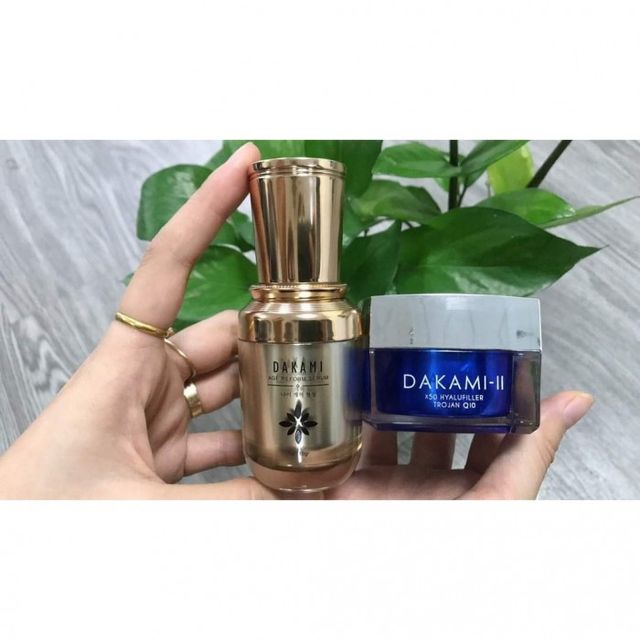 Combo Kem v&agrave; Serum Dakami II Gi&uacute;p Dưỡng Da Căng Mịn 2