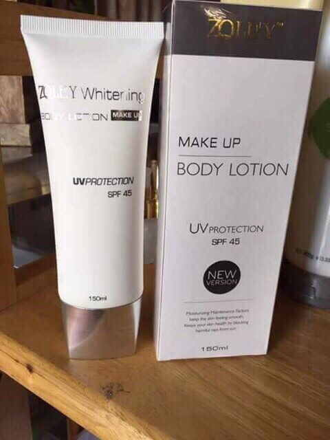 Kem ủ Trắng Khô Zoley Whitening Body Lotion Make Up 1