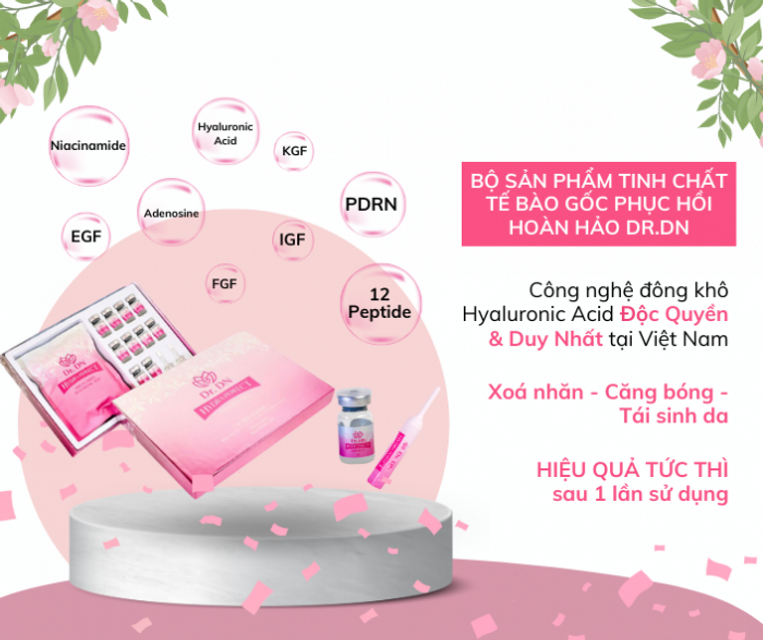 Tinh Chất Tế Bào Gốc Kèm Thanh HA Đông Khô Dr.DN 2
