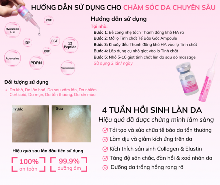 Tinh Chất Tế Bào Gốc Kèm Thanh HA Đông Khô Dr.DN 3
