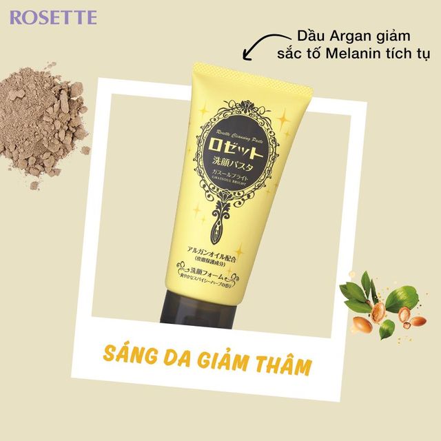 Sữa Rửa Mặt Rosette Gi&uacute;p L&agrave;m S&aacute;ng Da 120g