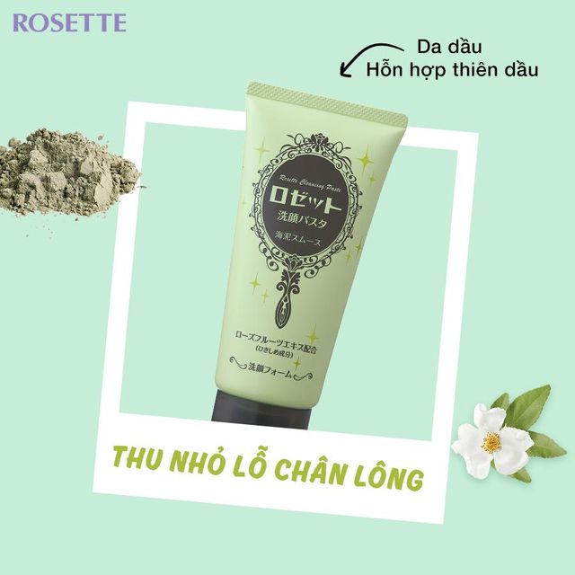 Sữa Rửa Mặt Rosette Hỗ Trợ Se Lỗ Ch&acirc;n L&ocirc;ng 120g