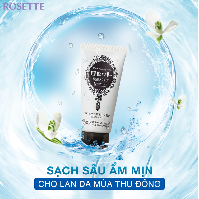 Sữa Rửa Mặt Rosette Dưỡng Ẩm Da 120g