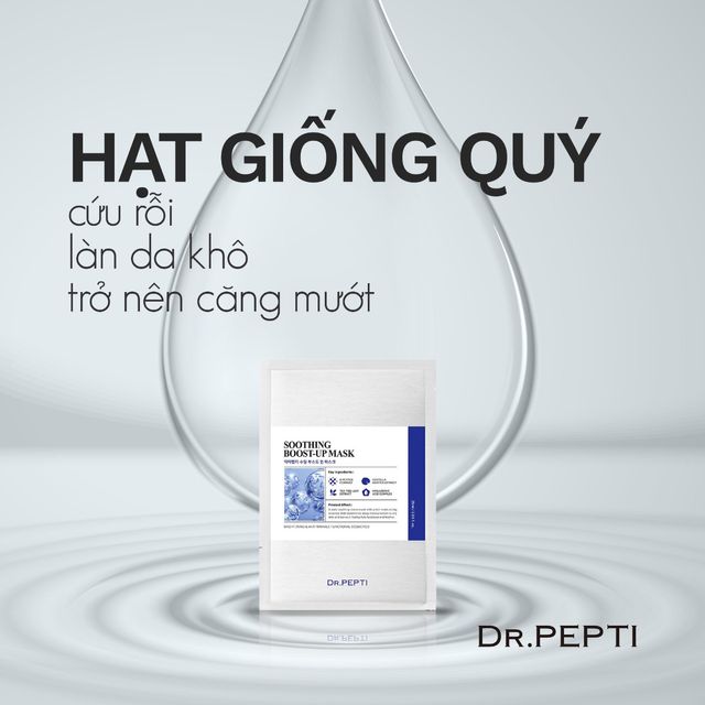 Mặt Nạ Dr.Pepti+ L&agrave;m Dịu Da, Si&ecirc;u Cấp Ẩm V&agrave; S&aacute;ng Da