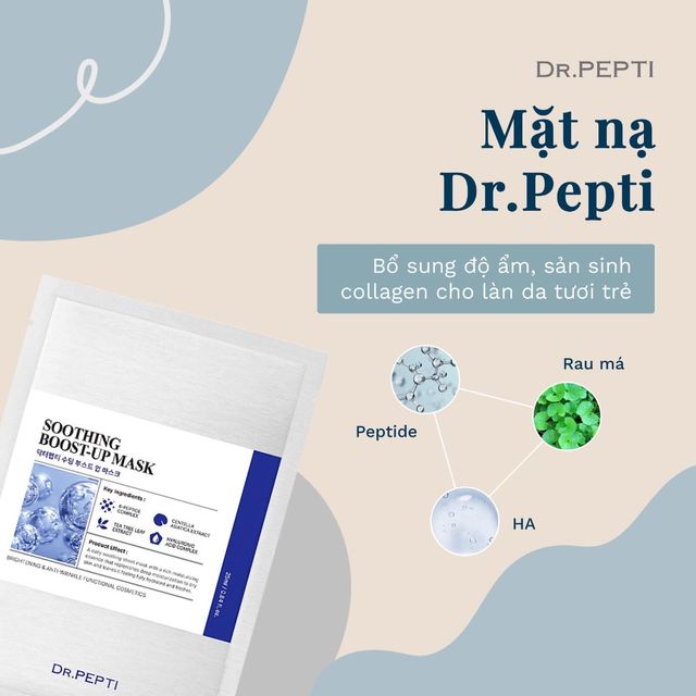 Mua Mặt Nạ Dr.Pepti+ L&agrave;m Dịu Da, Si&ecirc;u Cấp Ẩm V&agrave; S&aacute;ng Da 25ml tại Chiaki.vn 