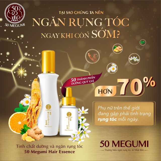 Tinh Chất 50 Megumi Dưỡng V&agrave; Ngăn Rụng T&oacute;c 