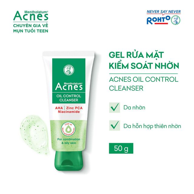 Gel Rửa Mặt Gi&uacute;p Kiểm So&aacute;t Nhờn Acnes Oil Control Cleanser