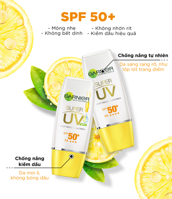 Kem Chống Nắng Garnier Light Complete Super UV 