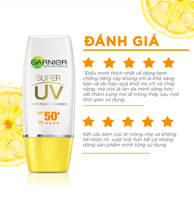 Kem Chống Nắng Garnier L&agrave;m S&aacute;ng Da 30ml 