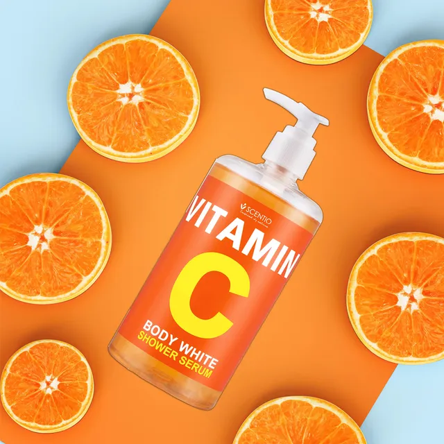 Sữa Tắm Dưỡng S&aacute;ng & Phục Hồi Da Beauty Buffet Scentio Vitamin C Body White Shower Serum 450ml