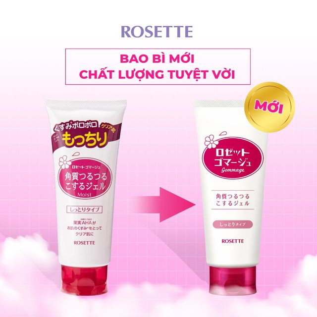 ROSETTE Gommage Moist Peeling Gel m&agrave;u hồng