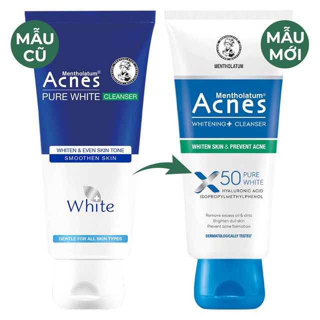 Sữa Rửa Mặt Acnes Pure White Cleanser Mẫu Mới 2022
