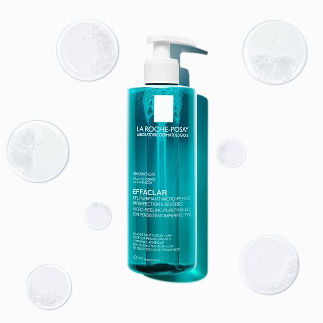 Gel Rửa Mặt La Roche-Posay Hỗ Trợ Giảm Mụn Cho Mặt & To&agrave;n Th&acirc;n Effaclar Micro-Peeling Purifying Gel