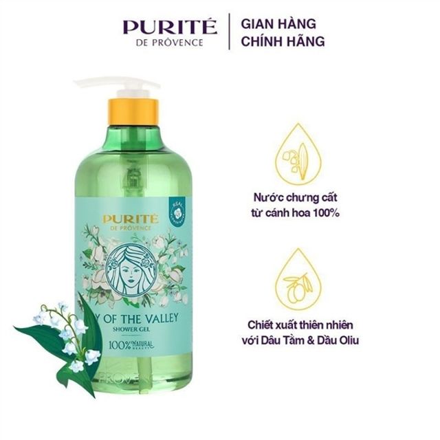 Sữa tắm purite Hoa Linh lan 850ML + 250ml