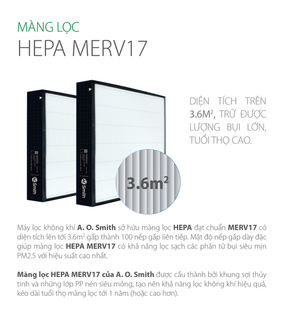 M&aacute;y lọc kh&ocirc;ng kh&iacute; AO Smith KJ420F-B01 Ch&iacute;nh h&atilde;ng 8