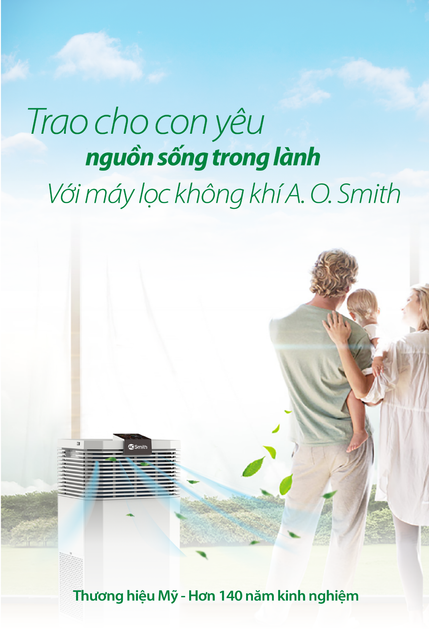 M&aacute;y lọc kh&ocirc;ng kh&iacute; AO Smith KJ420F-B01 Ch&iacute;nh h&atilde;ng 5