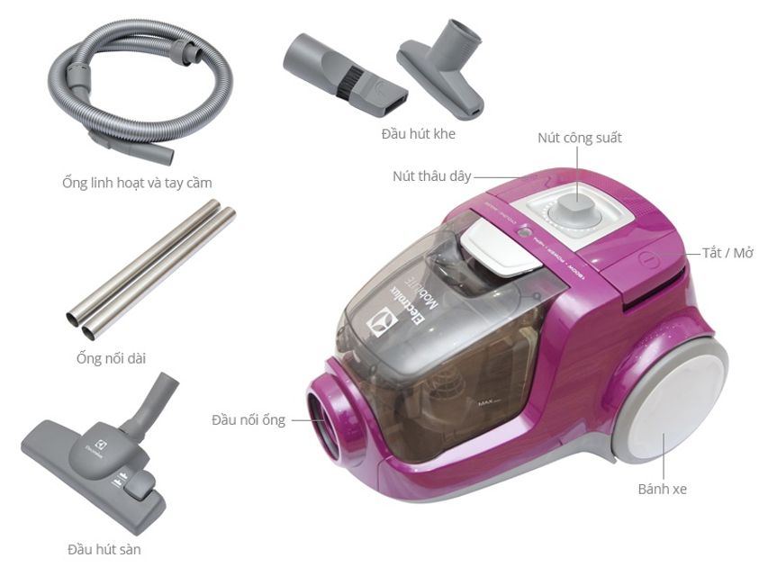 Máy hút bụi Electrolux ZLUX1811 1800 W - Chính hãng 1