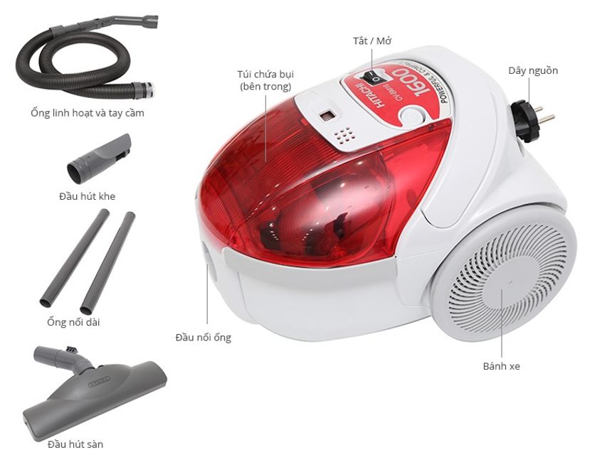 Máy hút bụi Hitachi CV-BM16 1600 W - Chính hãng 1