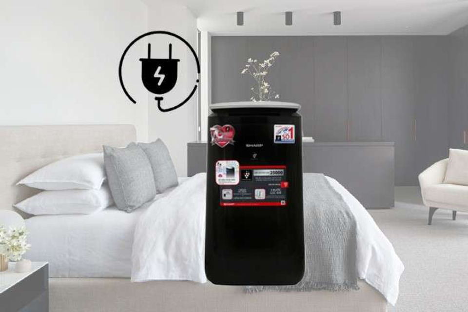 Tự khởi động khi c&oacute; điện - M&aacute;y lọc kh&ocirc;ng kh&iacute; Sharp FP-J80EV-H