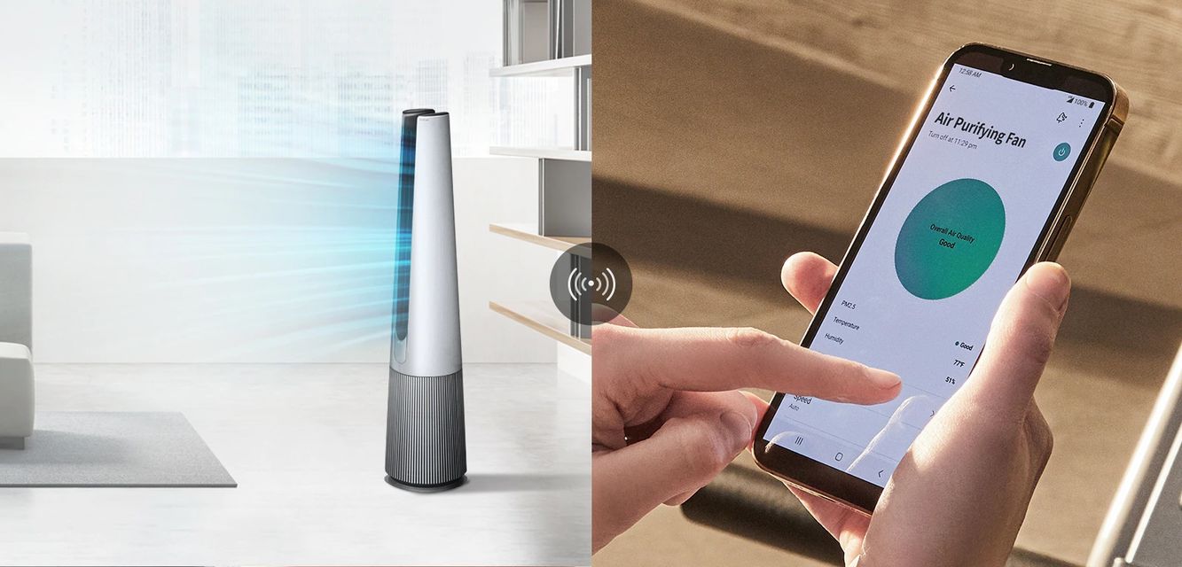 Máy lọc không khí LG PuriCare AeroTower màu bạc - Chính Hãng 4