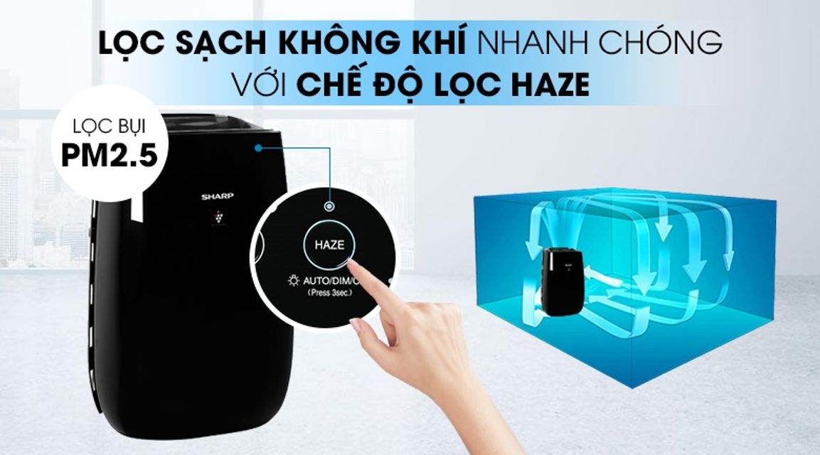 M&aacute;y lọc kh&ocirc;ng kh&iacute; Sharp FP-JM40V-B