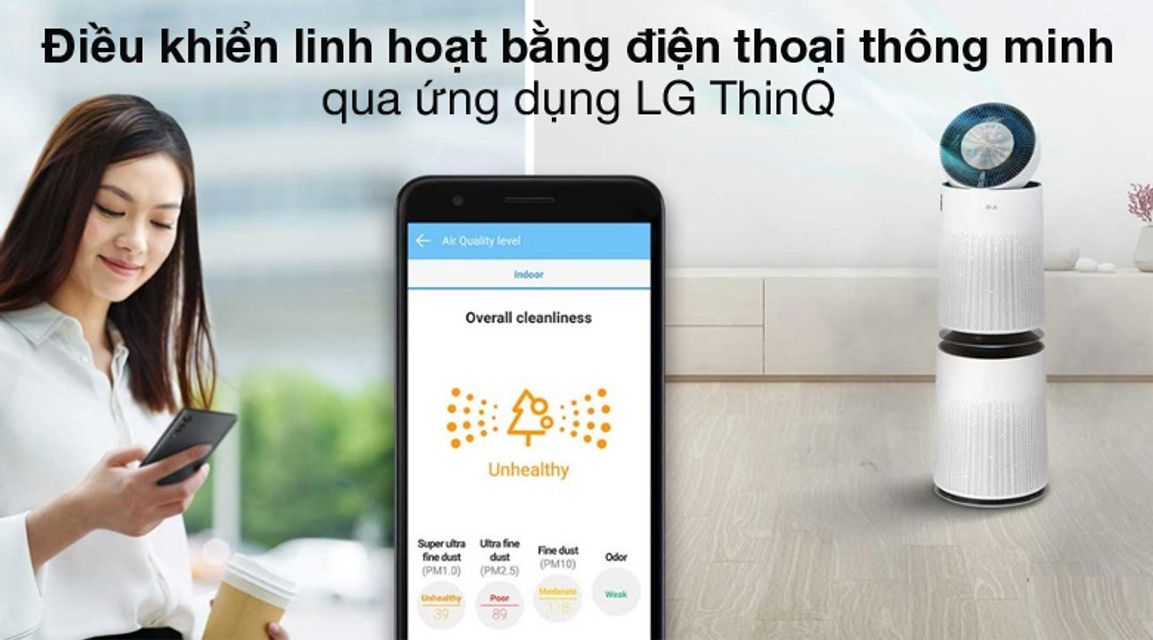 M&aacute;y lọc kh&ocirc;ng kh&iacute; LG PuriCare AS10GDWH0