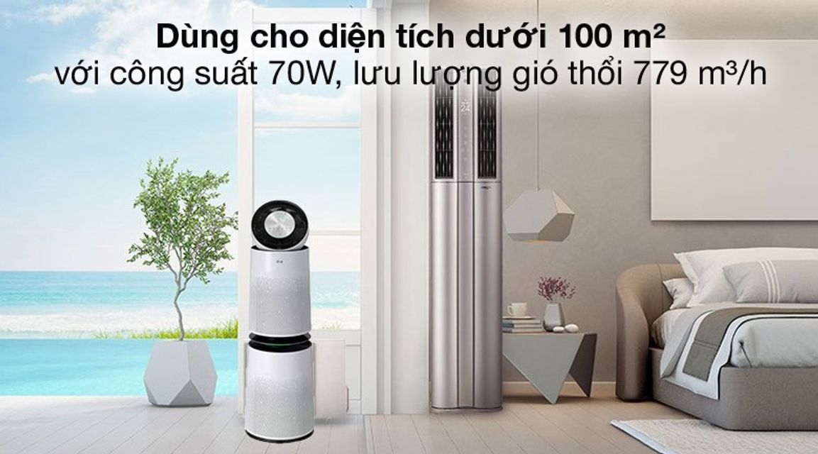 M&aacute;y lọc kh&ocirc;ng kh&iacute; LG PuriCare AS10GDWH0
