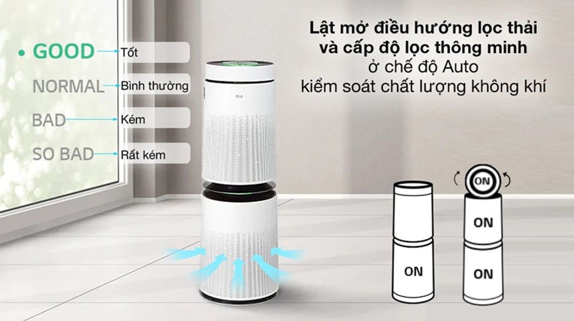 M&aacute;y lọc kh&ocirc;ng kh&iacute; LG PuriCare AS10GDWH0