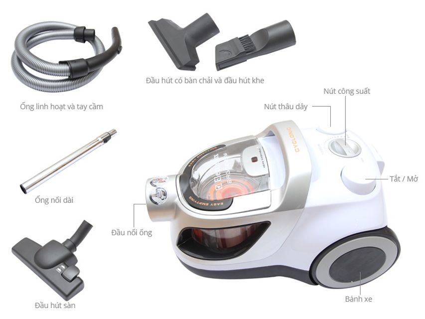 Máy hút bụi Electrolux ZTF7610 1800 W - Chính hãng 1
