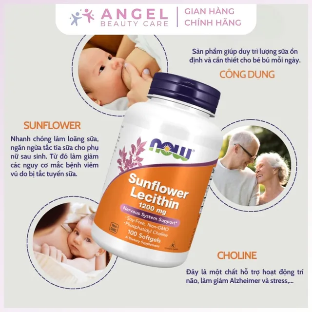 Vi&ecirc;n uống Now Sunflower Lecithin