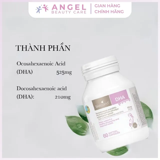 Vi&ecirc;n Vitamin bầu DHA Bioisland - Th&ocirc;ng tin sản phẩm