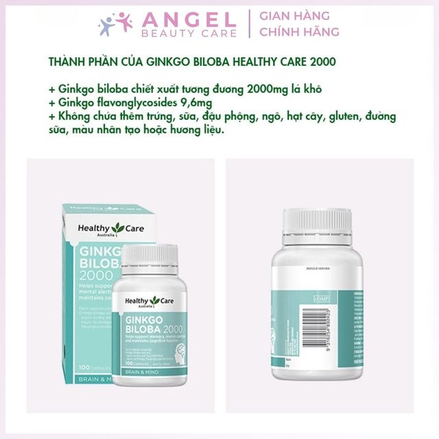 Vi&ecirc;n Uống Bổ N&atilde;o Healthy Care