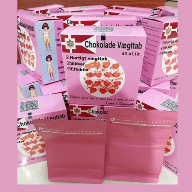 Kẹo Socola Giảm C&acirc;n Ch&iacute;nh H&atilde;ng Đan Mạch Chokolade Vaegttab hộp 40 vi&ecirc;n 5
