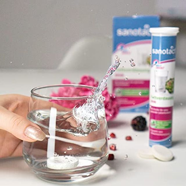 Viên Sủi Thải Độc Gan Fettverdauung Drink Sanotact lọ 20 viên 2