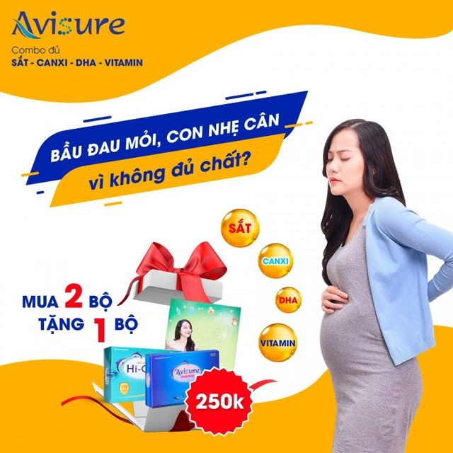 Combo bổ bầu Avisure mama, Avisure Hical-Đủ chất mẹ khỏe, con cao lớn 10