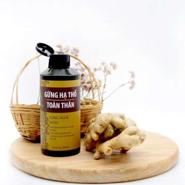 Gừng hạ thổ toàn thân massage giúp giảm đau nhức, Wonmom 200ml 1
