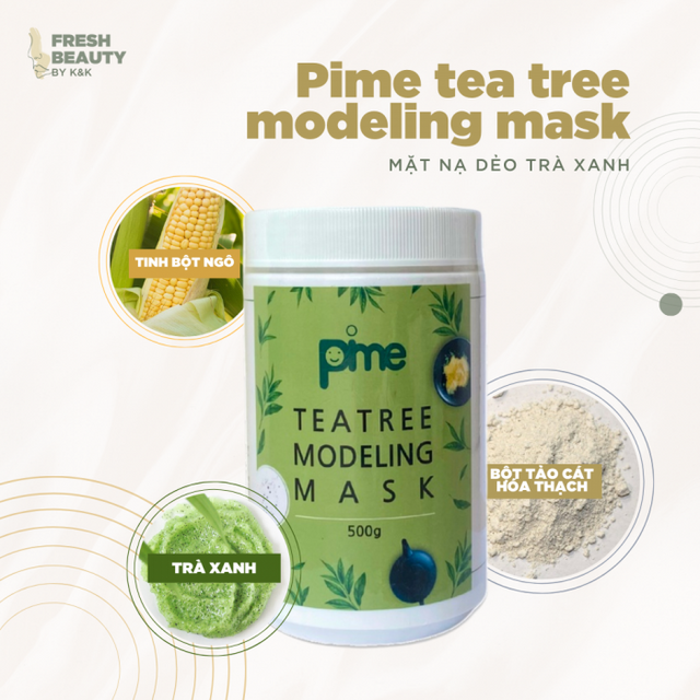 Mặt nạ Pime Tea Tree Modeling Mask hỗ trợ giảm mụn, thâm 2