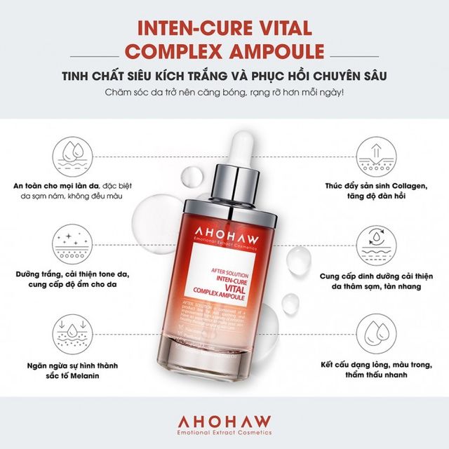 Tinh chất dưỡng sáng da, giảm nám Ahohwa Inten-Cure Vital Complex 1