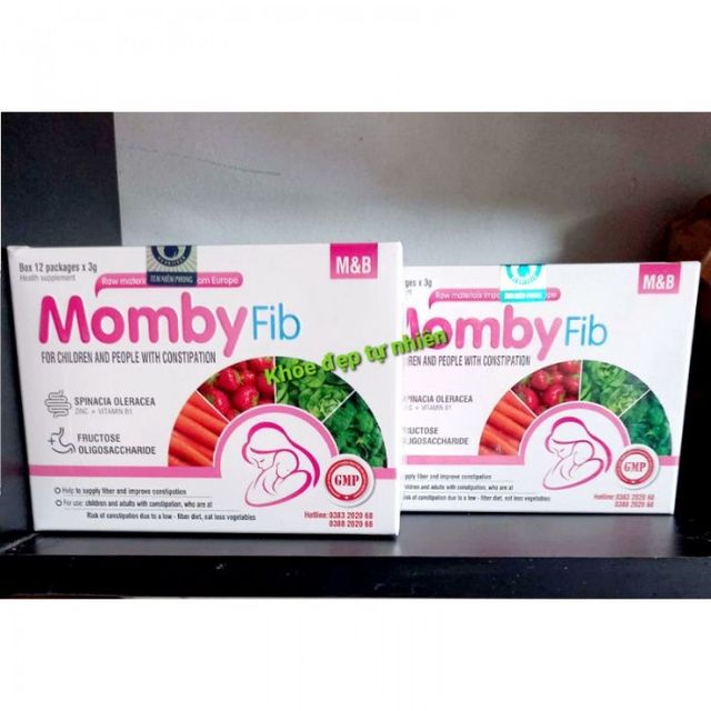 Cốm vi sinh Momby Fib Hồng Giúp Nhuận Tràng cho Mẹ Và Bé 1