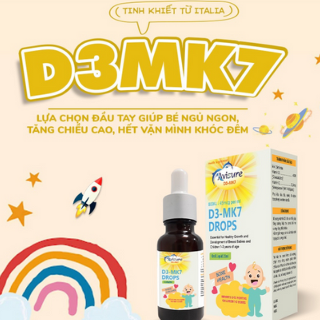 Bộ 3 Avisure calkid, d3mk7, dha bổ sung Ca, d3mk7, dha cho b&eacute; 4