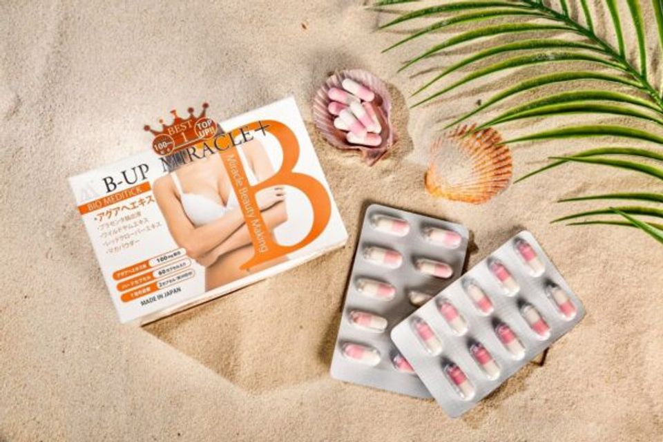 Viên Uống Giúp Nở Ngực Căng Tròn B Up Miracle Nhật Bản 60 viên 3