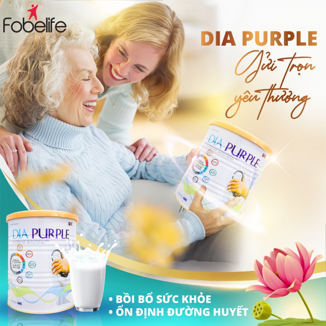 Sữa Bột cho người tiểu đường Dia Purple 1