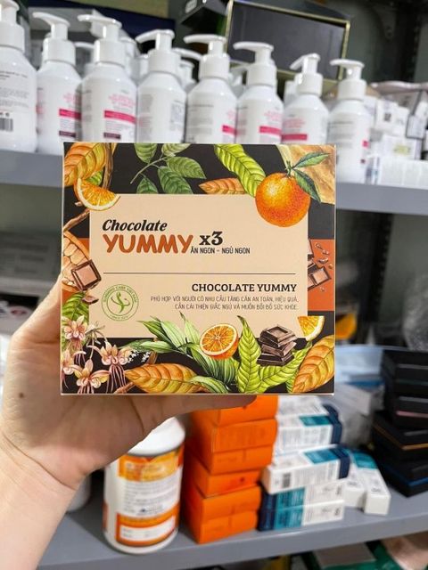 Kẹo Chocolate Yummy X3 Hỗ Trợ Tăng Cân Hiệu Quả Hộp 15 viên 3