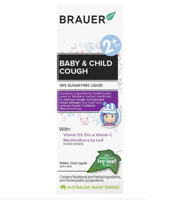 Siro ho Brauer Baby & Child Cough cho bé trên 2 tuổi 100ml 2