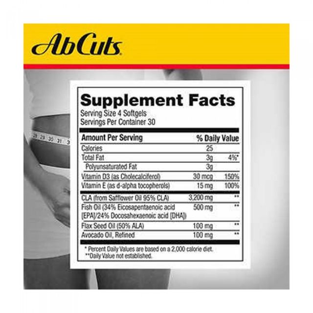 Viên uống hỗ trợ giảm cân Abcuts Enhanced Cla Belly Fat Formula 120 viên 3
